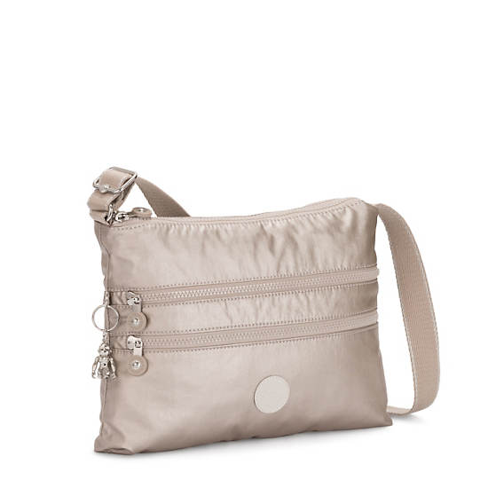 Kipling Alvar Metallic Crossbodytassen Zilver | België 2148IL